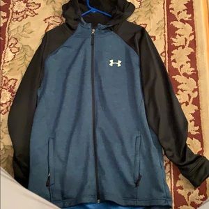 Blue under armour full zip sweatshirt